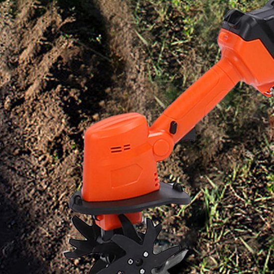 Draadloze Grondfrees - Elektrische Tuinfrees - Tuinonderhoud Vereenvoudigen - Verbeterde Koperen Motor - 10 cm Werkbreedte - Zwart — afbeelding 3