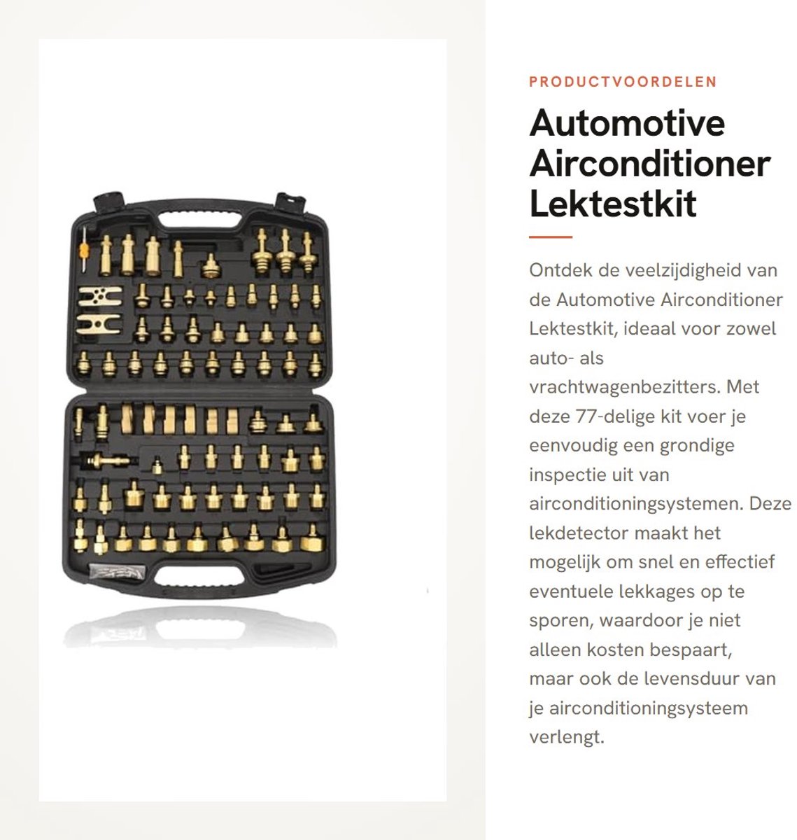 Dailygoods- Lekdetectorkit 77-delig - Airconditioning Lekdetector