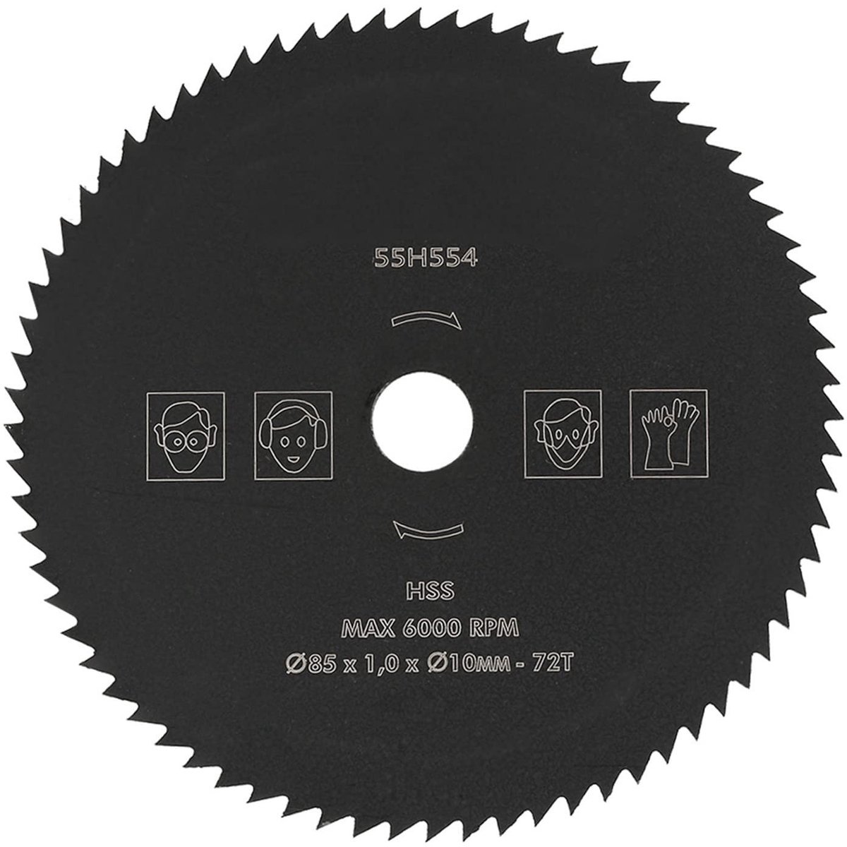 Dailygoods- Cirkelzaagblad 85 mm x 10 mm - 72 Tanden - HSS Snijwielen - Voor Houtbewerking - Voor PVC/Plastic/Aluminium - Duurzaam en Efficiënt - Zaagblad