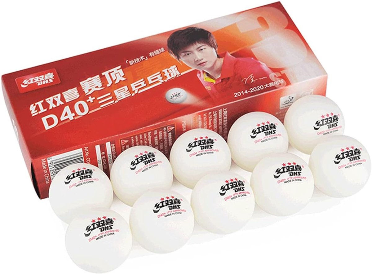 Tafeltennis Ballen - Ping Pong Ballen - Wedstrijd Spelen - ITTF Goedgekeurd - 40mm - Wit