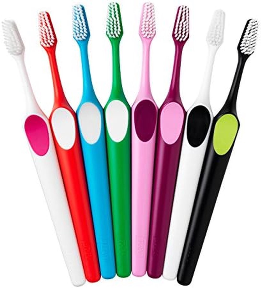 Tandenborstels - Mondverzorging - Effectief Reinigen - Twee Hoogtes Borstels - 12 Stuks - Multicolor