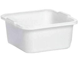 Vierkante kuip - Opbergbak - Ruimte Organiseren - Modern design - 34 cm - Wit