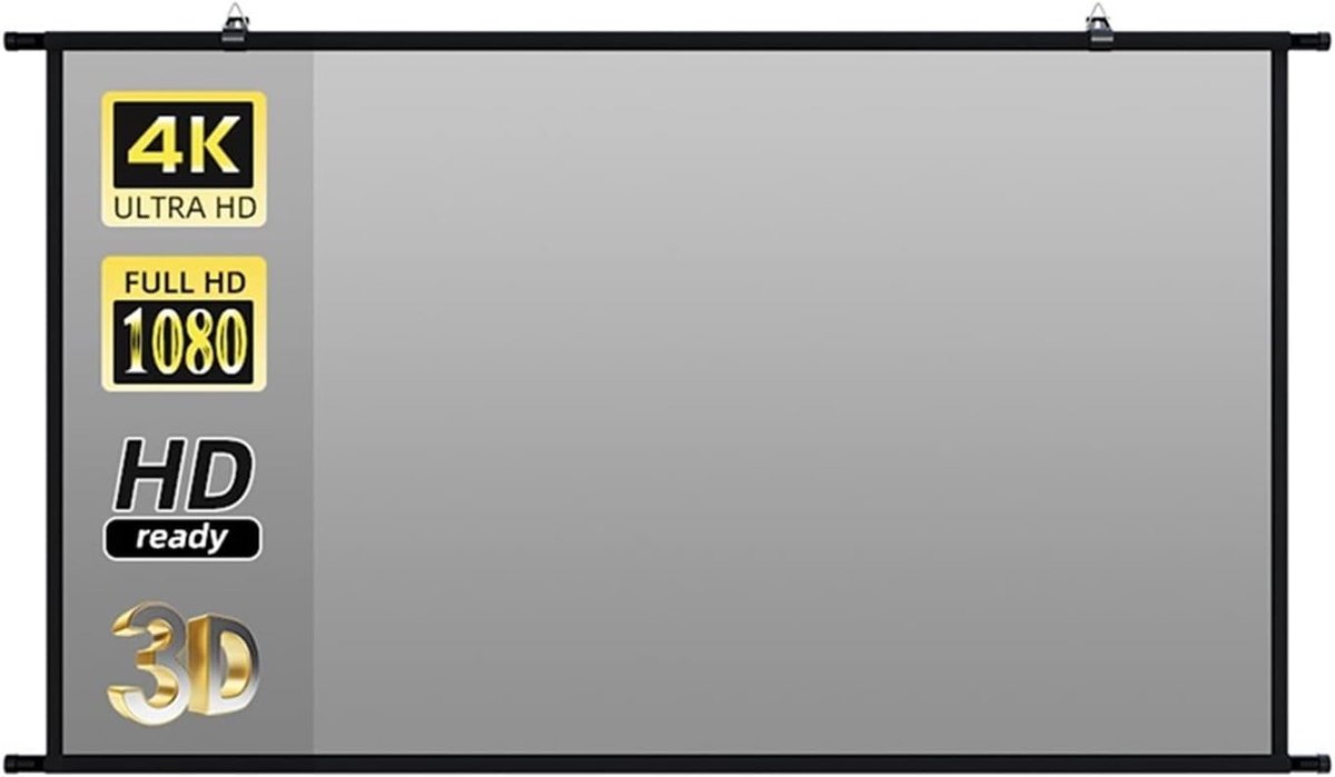 Projectorscherm - Draagbaar Scherm - Thuisbioscoop Creëren - Anti-licht Coating - 84 inch - Grijs