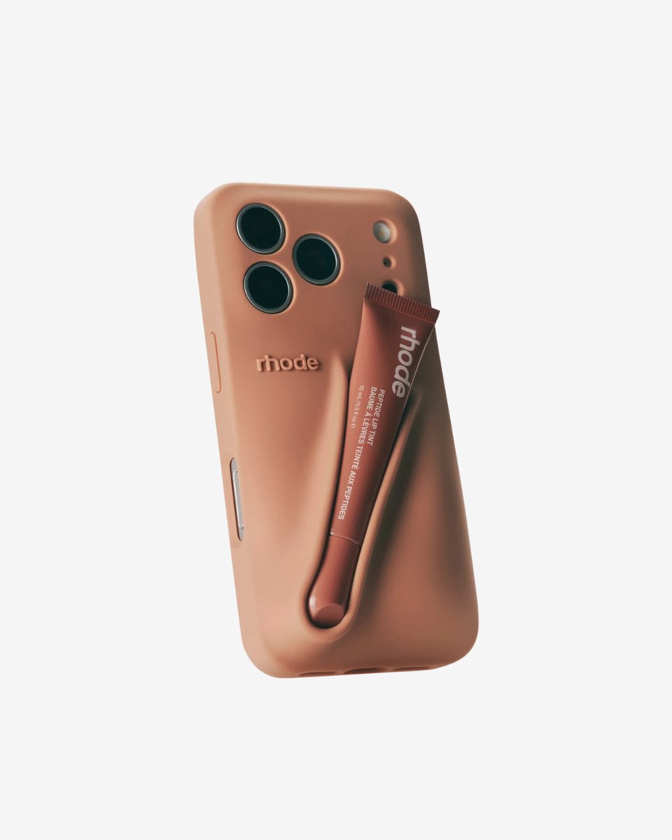 Rhode Lip Case iPhone 17 Pro Max - Colada - Siliconen Telefoonhoesje met Lip Treatment Houder - Colada
