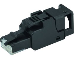 Telegärtner 100023058 Niet-afgeschermde veldgeconfectioneerde RJ45-connector UFP8 T568B CAT.6A(IEC), AWG23/1-AWG22/1, A