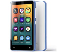 MP3-speler met Bluetooth en Wifi 80GB - Kindvriendelijke Muziekspeler met Spotify (Kids), Audible & Ouderlijk Toezicht - 4 Inch Touchscreen - Blauw