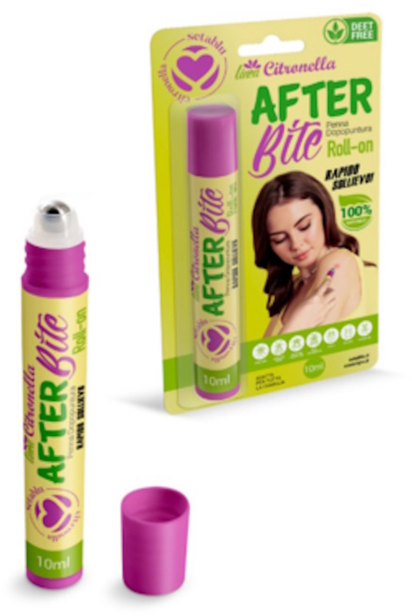 AfterBite Natuurlijke Insectenbeet Pen 10ml – Citronella – Verzachtende Roller bij Muggenbeten, Insectensteken en Jeuk