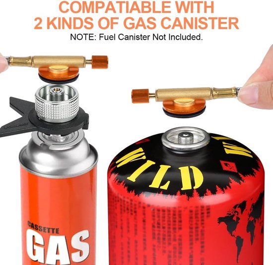 Campingfornuis Gas - Draagbaar Kooktoestel - Buiten Koken - Met Piezo Ontsteking - 18 cm - Zwart van Campingfornuis — afbeelding 5