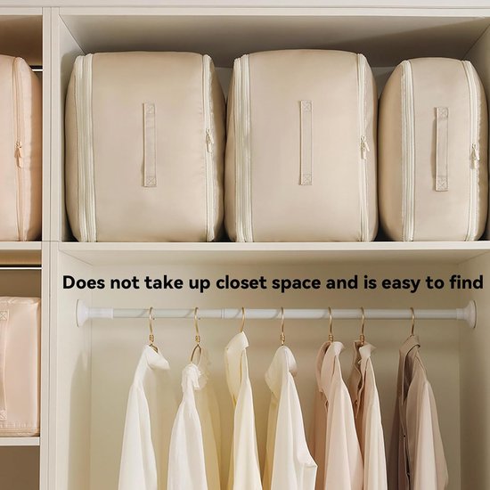 Ruimtebesparende zelfcompressie-organizer voor beddengoed en donskleding - XL — afbeelding 2