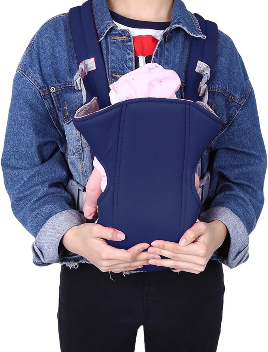 Kinderdraagzak - Baby wikkelstoel - Wandelen met kind - Verstelbare pasvorm - 9.1 x 21 x 9.1 cm - Blauw