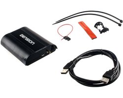 Digitale Radio Upgrade - DAB+ Ontvanger - Auto Entertainment - Plug & Play Installatie - USB Aansluiting - Zwart Glanzend
