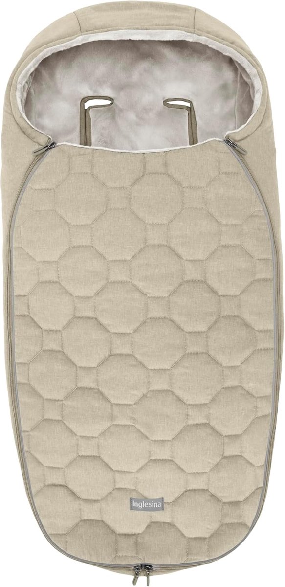 Kinderwagen Muts - Handmof Voetenzak - Wandelen Buiten - Water- en Winddicht - 95 x 47 cm - Beige