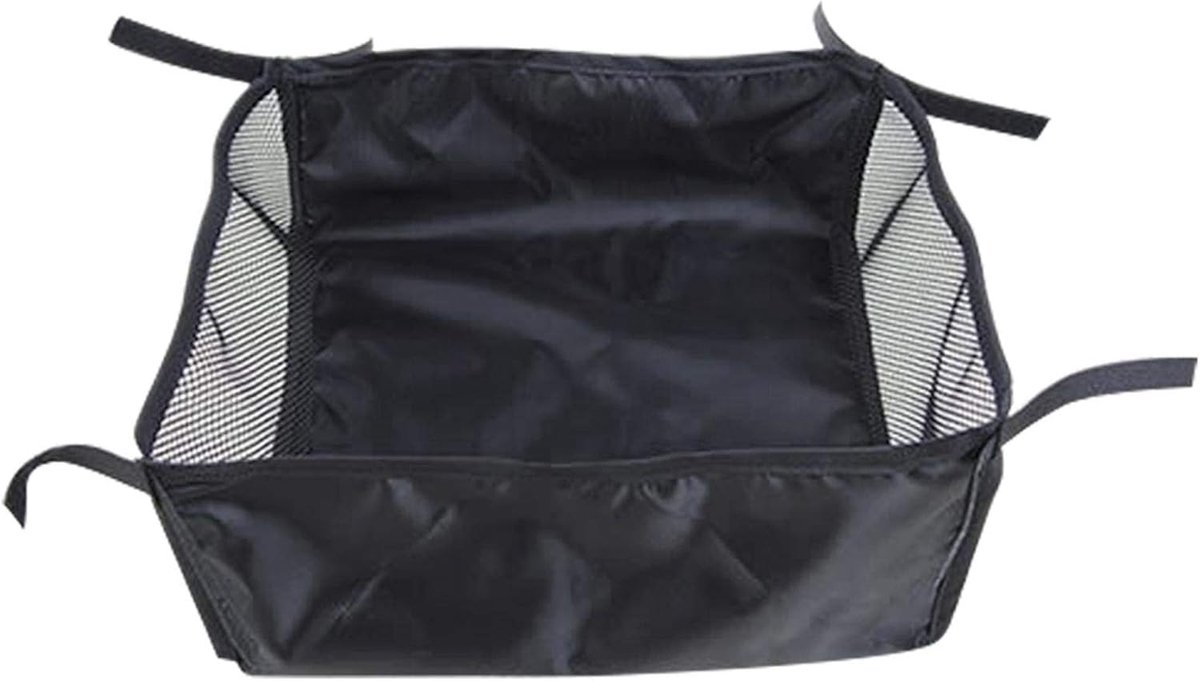 Kinderwagen Mand - Onderste Mand - Spullen Opbergen - Stofvrij Polyester - Tot 38 cm - Zwart