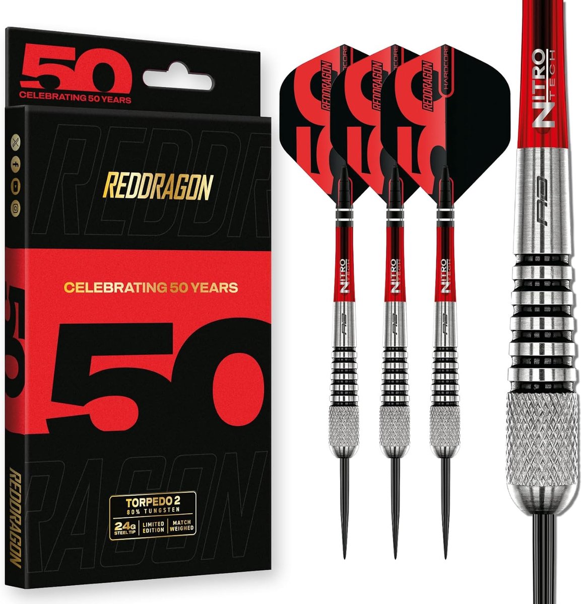 Dartpijlen Set - Stalen Darts - Precisie Werpen - Match Weight Balans - 24 gram - Zilver Zwart