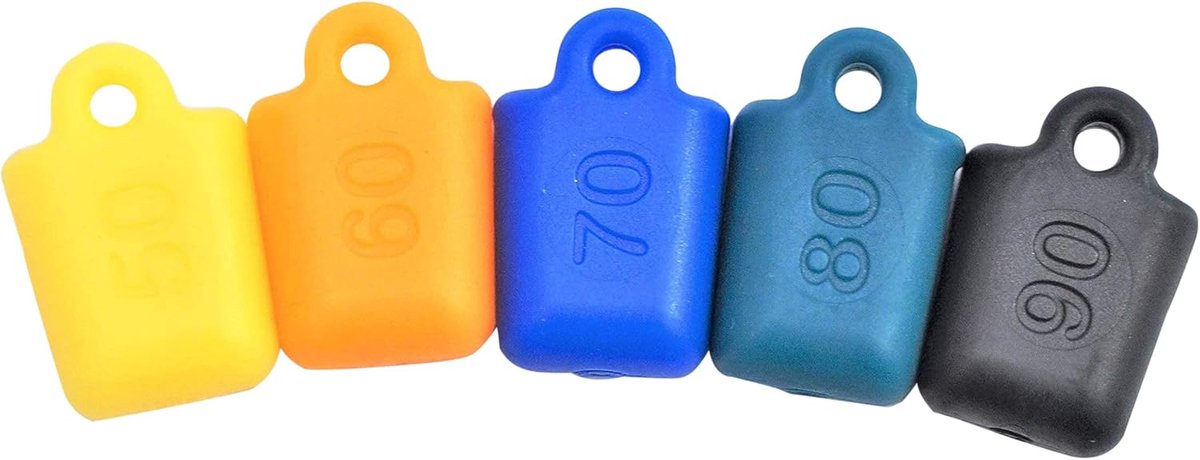 Vervangende Elastomeerset - Fietsvering Onderdelen - Stuurcomfort Verbeteren - Set van 5 Stijfheden - 5 Stuks - Rood