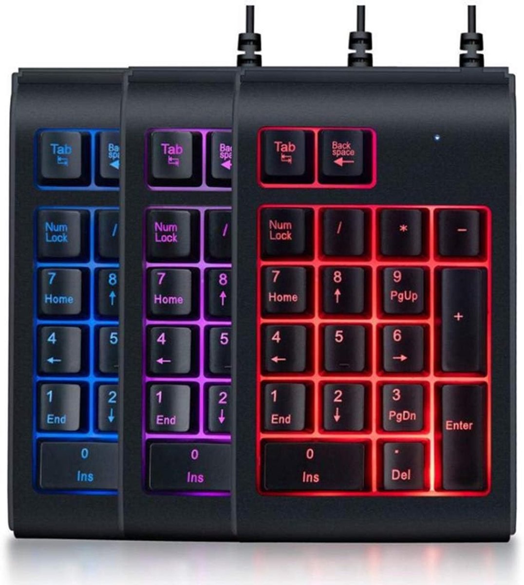 Numeriek Toetsenbord - Numpad - Data Invoer - Mechanische Toetsen - 19 Keys - Zwart
