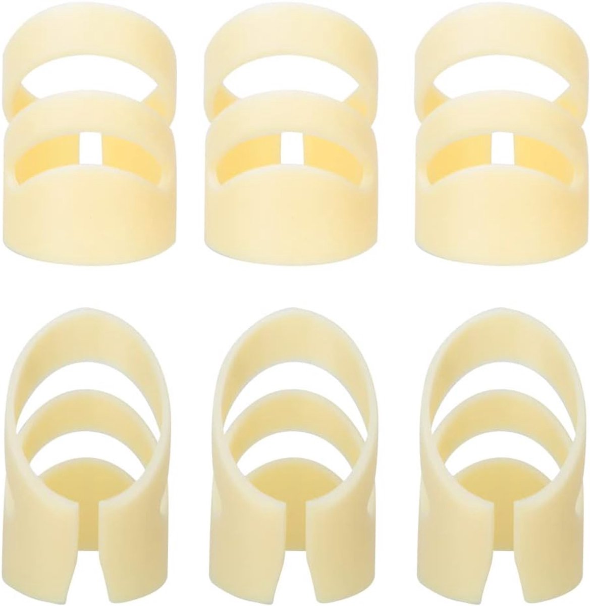 SnelShoppen - MAGT Guitar Finger Picks - 6 Stuks - Universele Vingerpicks voor Stalen en Klassieke Gitaren - Verbeterde Geluidskwaliteit - Handig voor