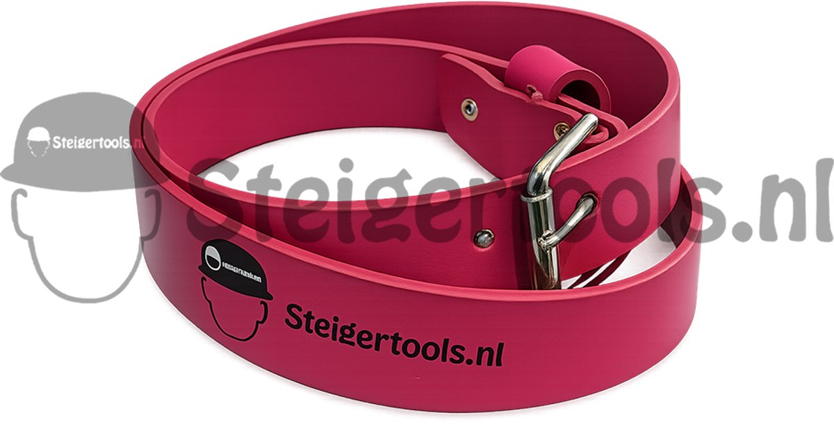 Steigertools Lederen Riem Roze 120cm.