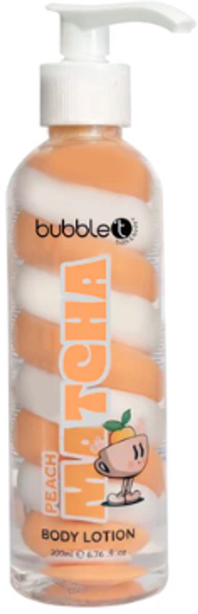Bubble T Matcha Body Lotion - Peach Matcha | 1x 200 ml - Bodylotion met Perzik & Matcha - Hydraterende Lichaamsverzorging