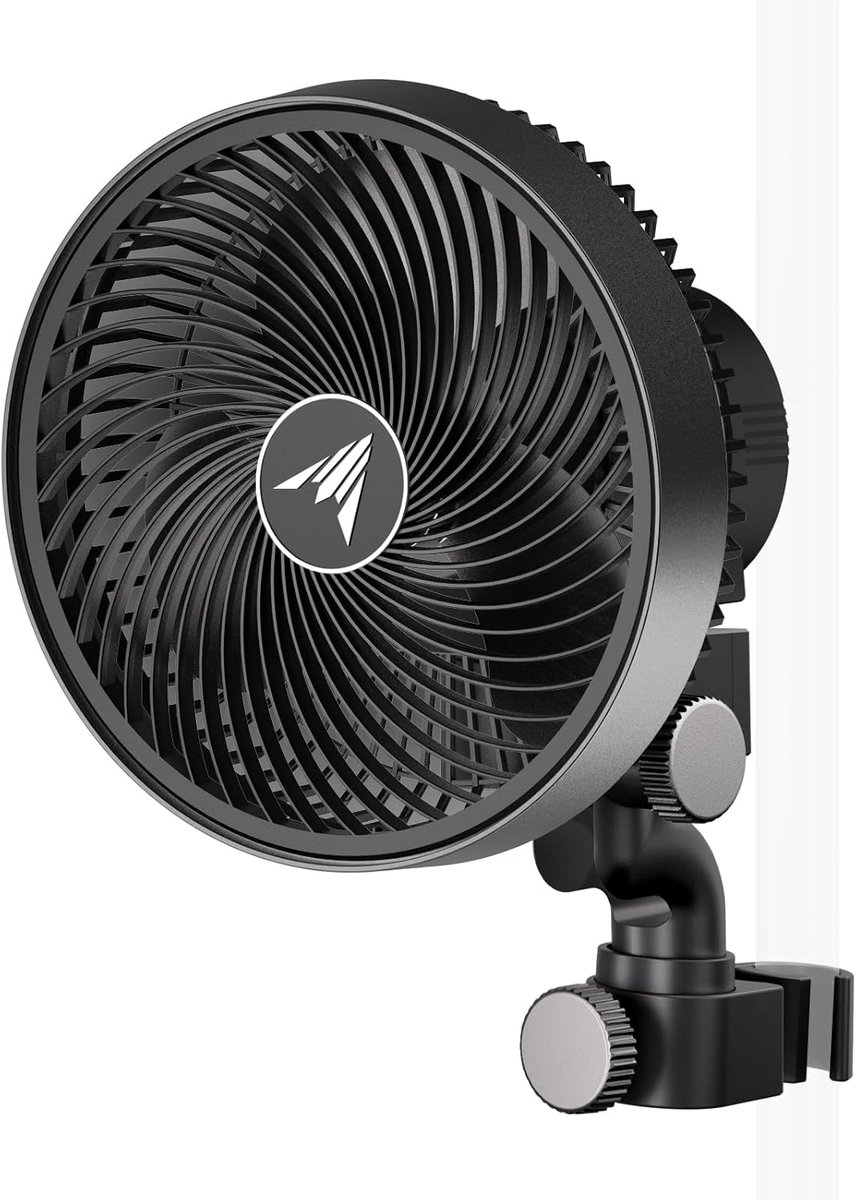 Thijox - AC Infinity Cloudroy S6 Clipventilator 150 mm voor Kweektenten - Duurzame EC-motor, 10 Windstanden, 10 Oscillatiestanden, IP54 - Voor Circula