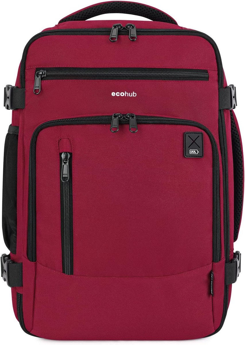 SnelShoppen - ECOHUB Handbagage Ryanair Maximale Maat 40x20x25cm Handcabine Bagage Goedgekeurd Reisrugzak Weekendtas Onder Stoel Multifunctionele Rugz