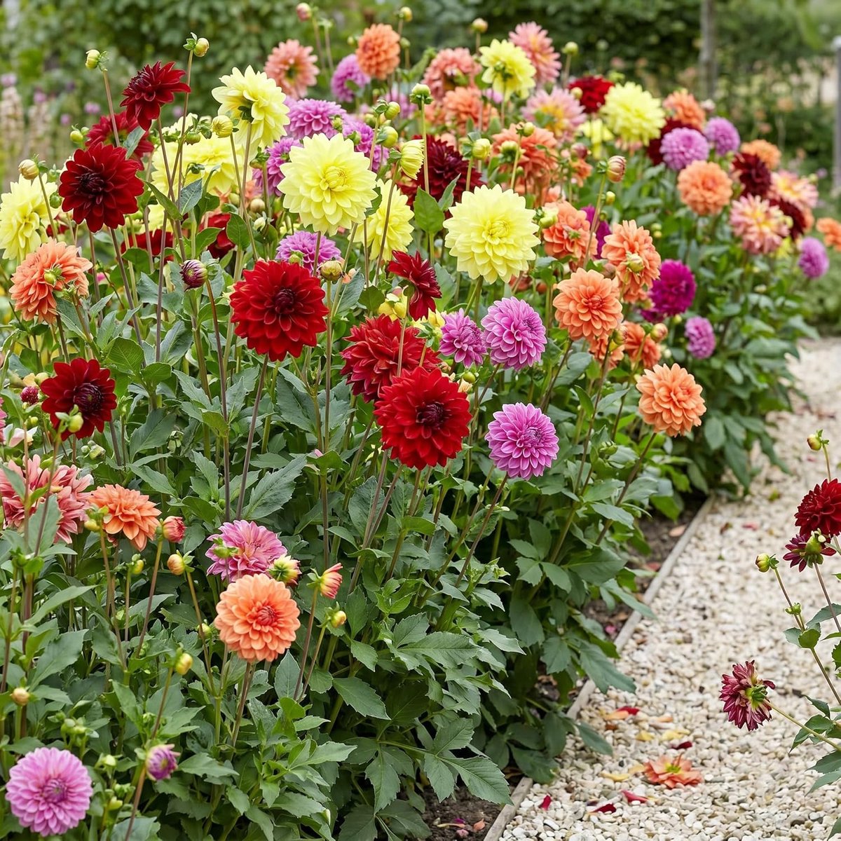 SnelShoppen - Dahliaknollen Geweldige Collectie - Exclusieve Mix van 5 Dahliabollensoorten - Perfect voor Tuin en Potten - Geschenkverpakking - Geen Z