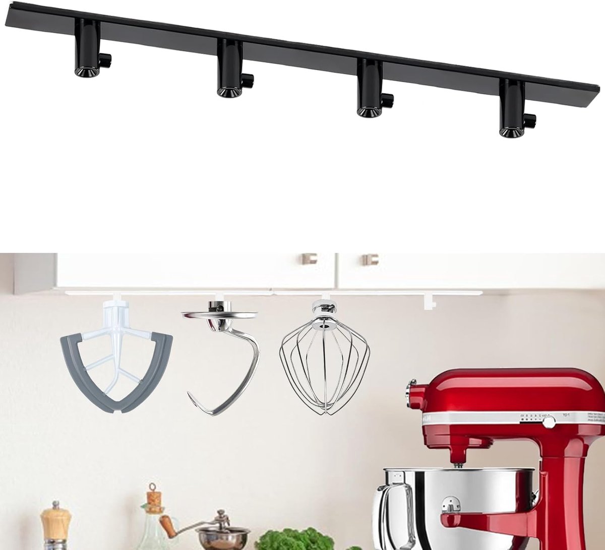 Set van 4 opberg houders voor blender accessoires - Organiseer je keuken met stijl