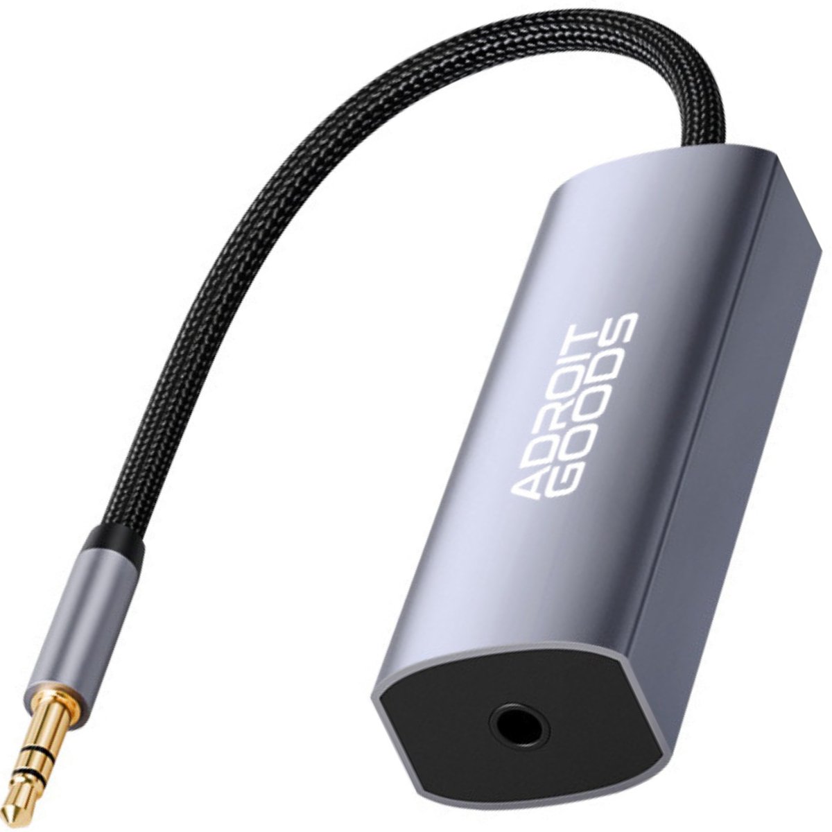 AdroitGoods 3.5mm Ground Loop Noise Isolator - Ontstoringsfilter - Audio Filter AUX Ruis Onderdrukker HiFi Geluid - Auto Audio Kabel Voor Laptop Smartphone Speakers