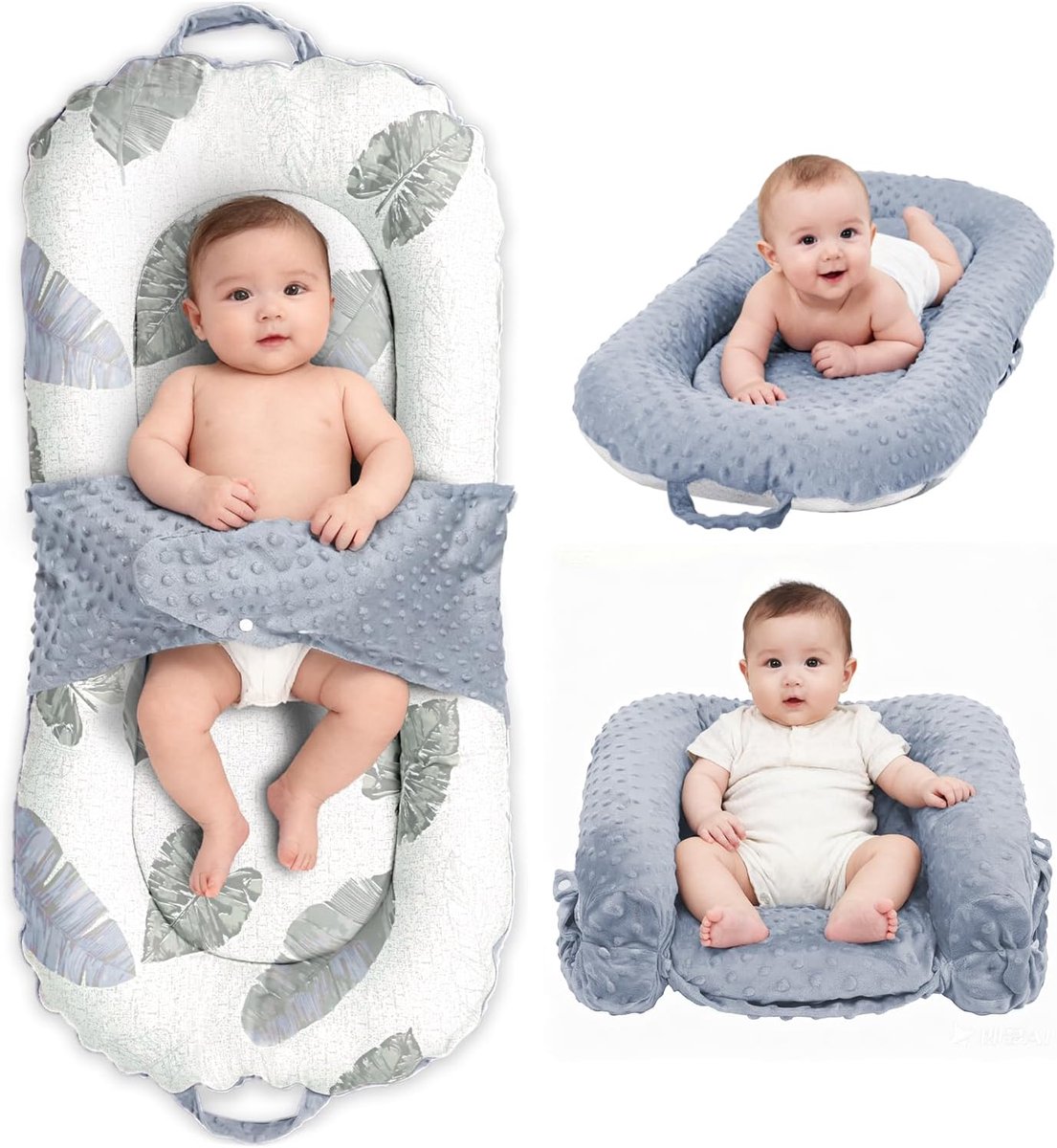 SnelShoppen - Baby Nest Pod - Comfortabel en veilig babynestje - Ademend katoen - Geschikt voor newborns - Luxe design - Ideaal voor thuis en onderweg