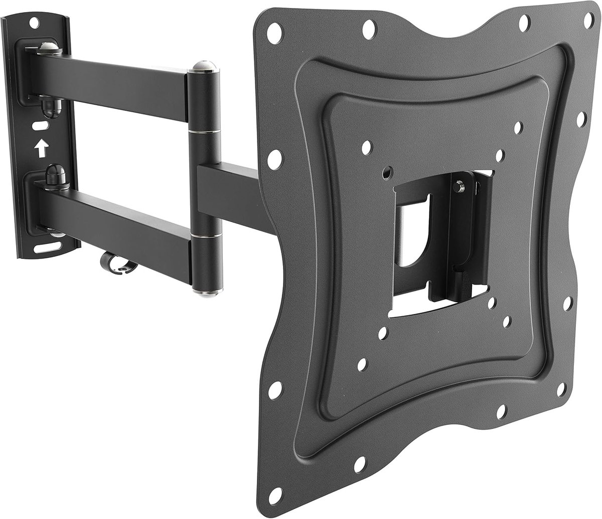 SnelShoppen - TV Wandbeugel voor 29-50 inch, Universele Zwenkbare en Kantelbare TV Beugel, Max. VESA 200x200mm, Tot 30 kg, Flexibele Wandafstand, Idea
