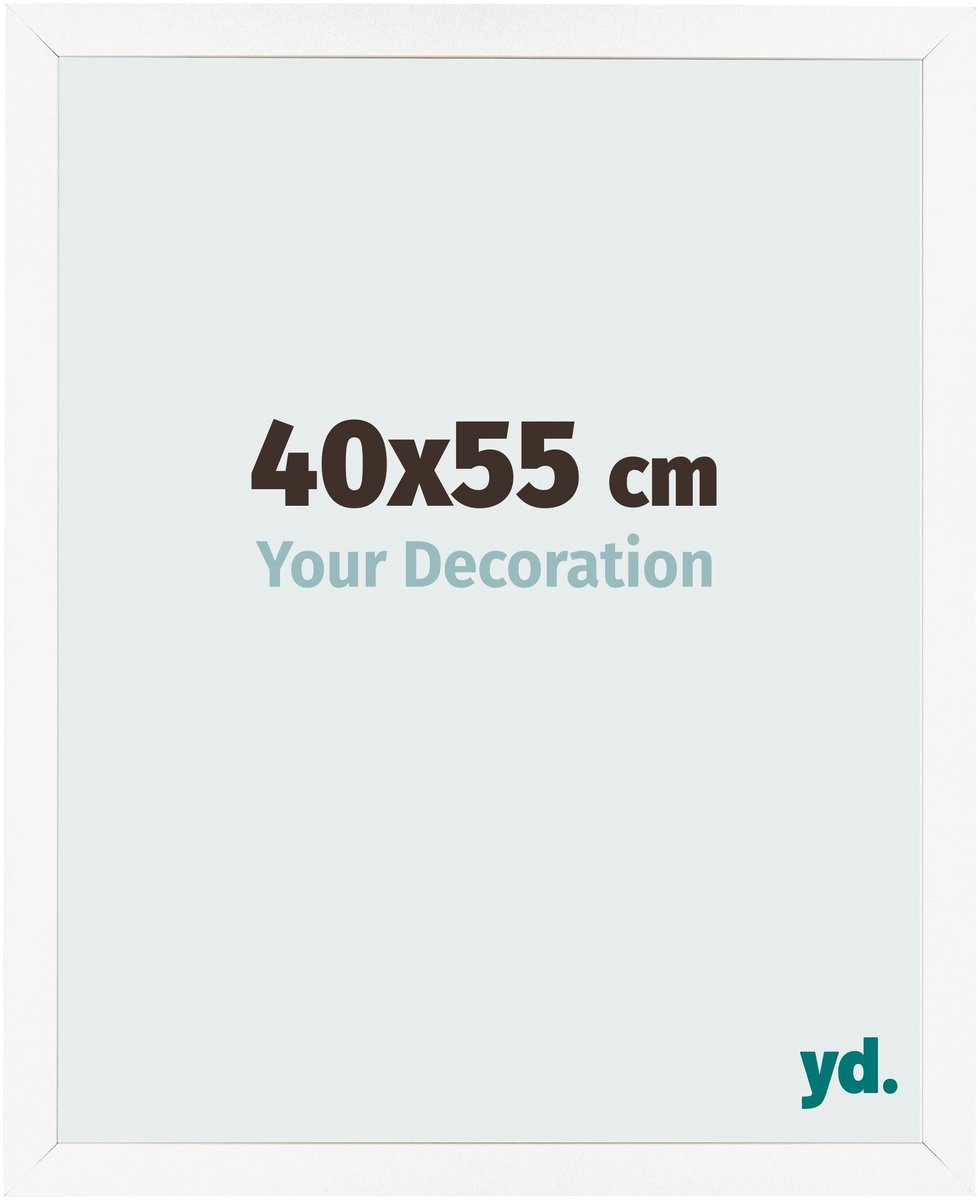 Your Decoration - Fotolijst 40x55 cm - MDF - Wit Hoogglans - Bologna