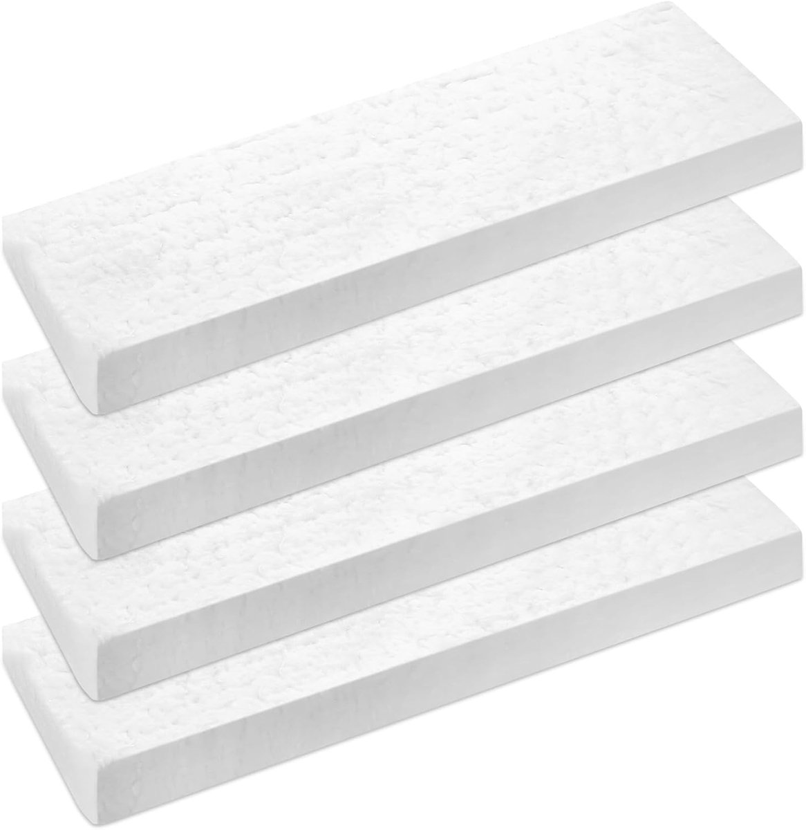 SnelShoppen - 4 Stuks Keramische Wol voor Bio-ethanol Tafelhaard, Hittebestendige Keramische Spons, Keramisch Vezel voor Binnen Bio-ethanol Haarden (3