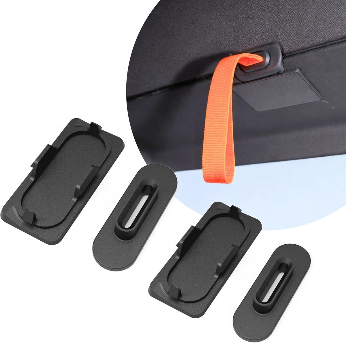 SnelShoppen - 4x Pull Air Stops voor Winterbescherming - Auto Deurgrepen Bescherming tegen Wind en Kou - Perfecte Isolatie voor Citroen AMI, Opel Rock
