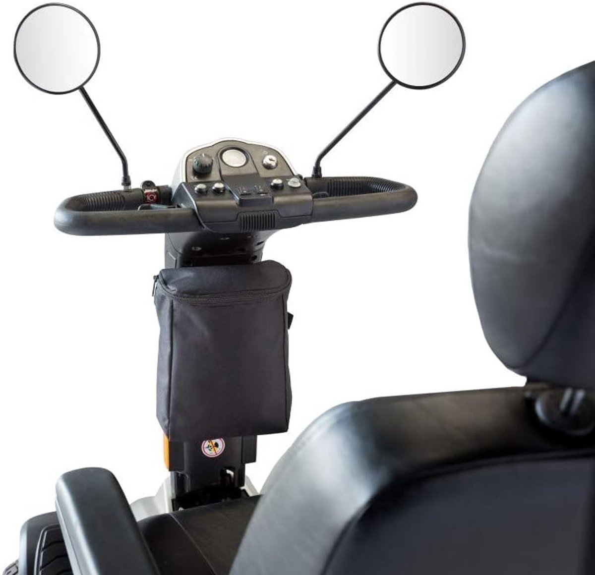 SnelShoppen - Stuurtas voor Scootmobielen - Handige Bevestiging - Veilig en Toegankelijk - Ideaal voor Persoonlijke Spullen - Duurzaam Materiaal - Com