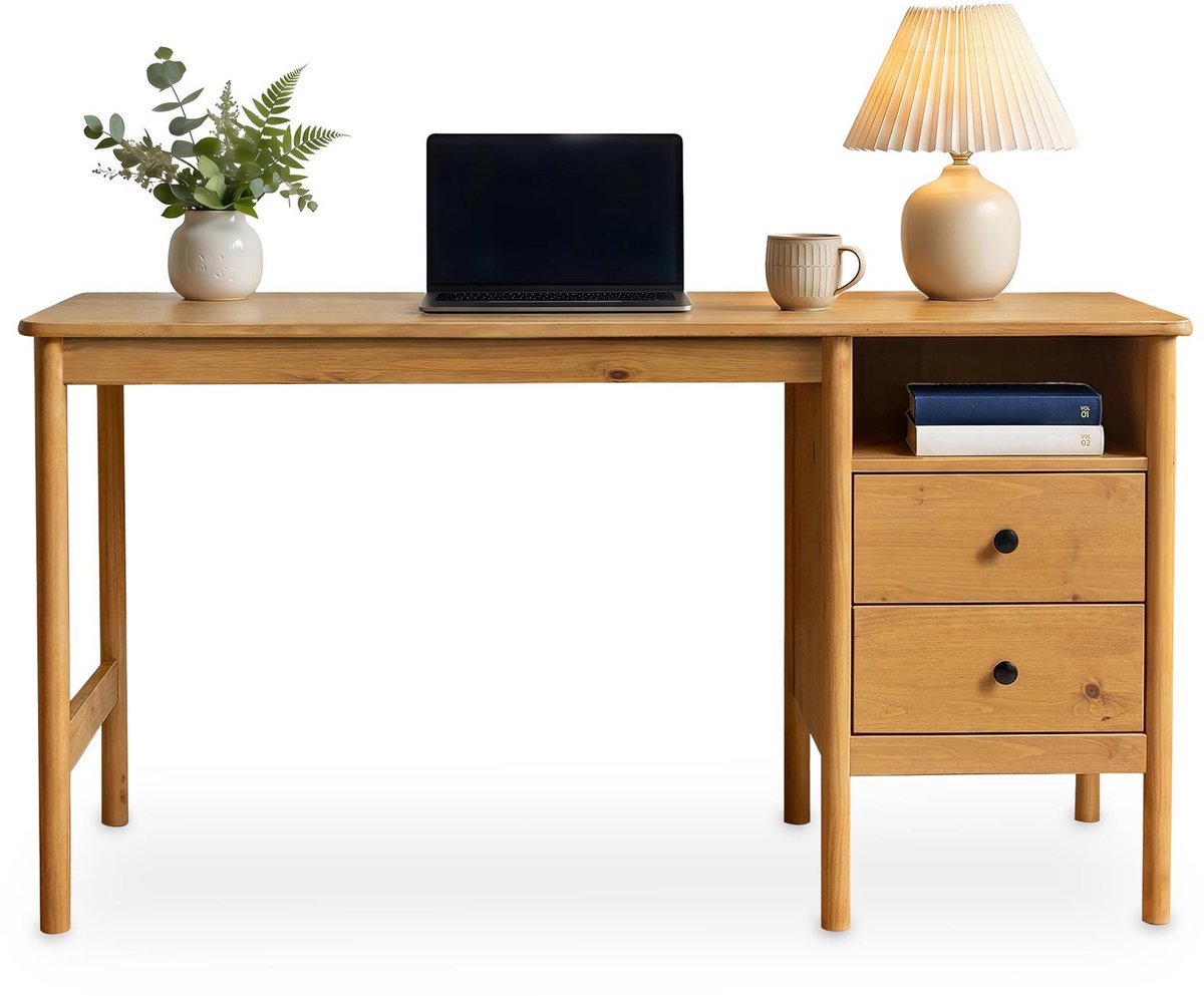 BOSSA-bureau van massief hout – eiken afwerking