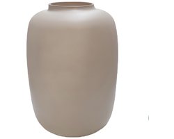 Vaas Artic | Medium | Matte Ivory - Mat Beige | Mondgeblazen glas | Ø25 x H35 cm