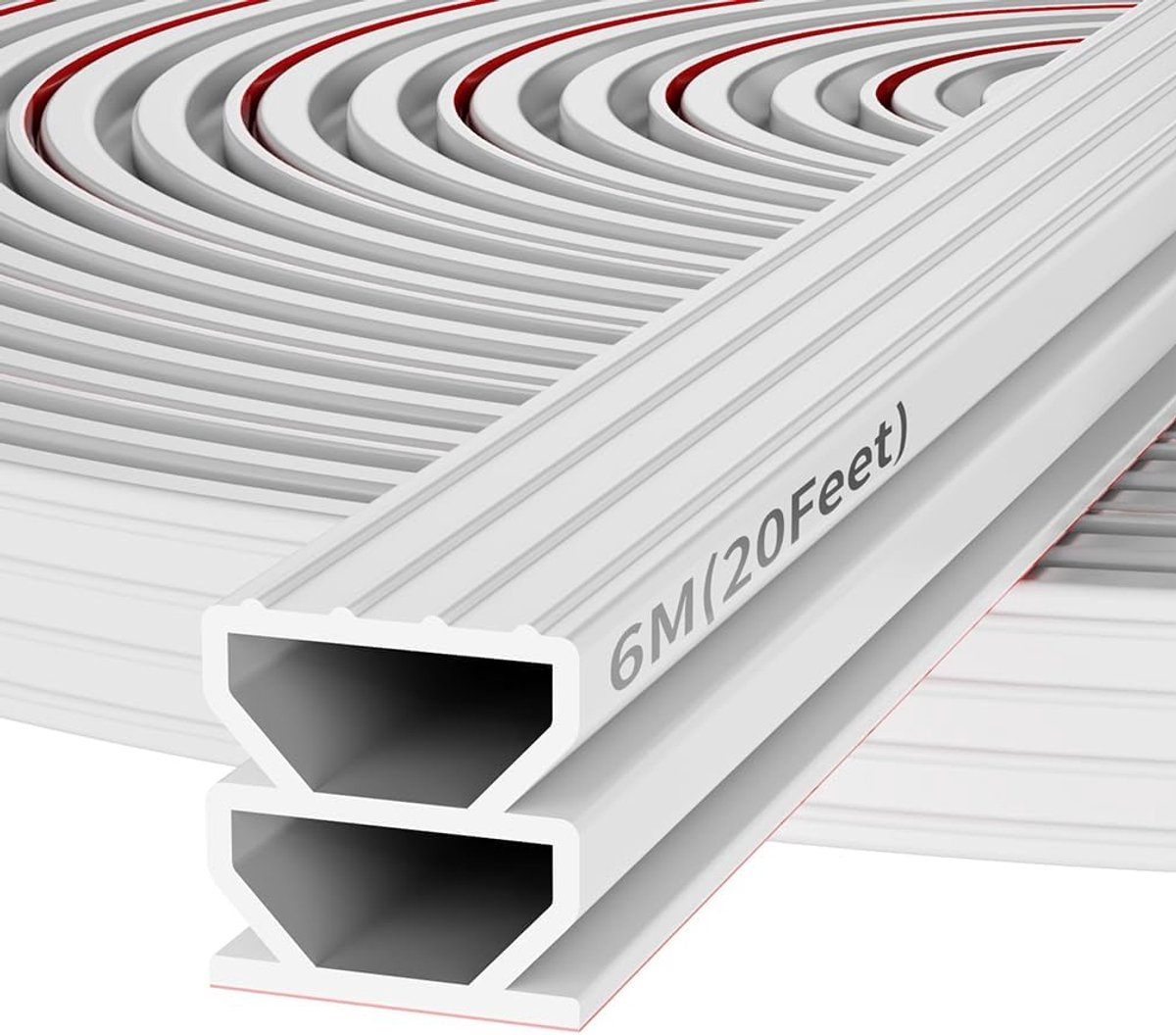 SnelShoppen - Sealing Tape Self-Adhesive Rubber Deur- en Raamafdichting 1 cm x 6 m Wit - Duurzaam en Flexibel voor Betere Isolatie