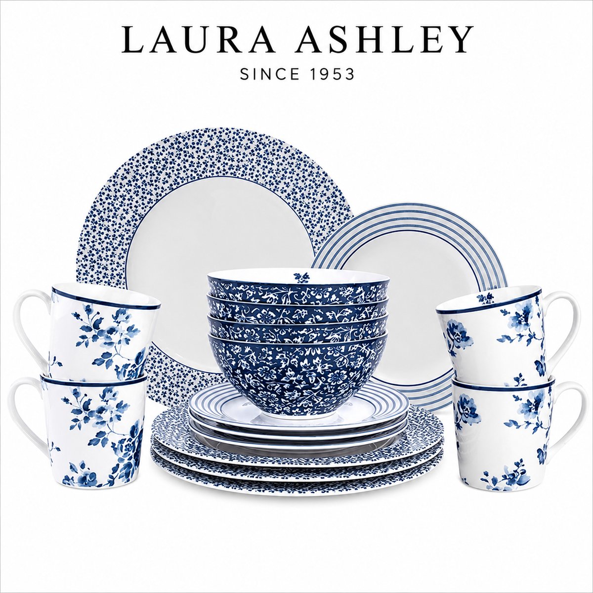 Laura Ashley Blueprint Collectables Laura Ashley Giftset 16 Delig Dinnerset