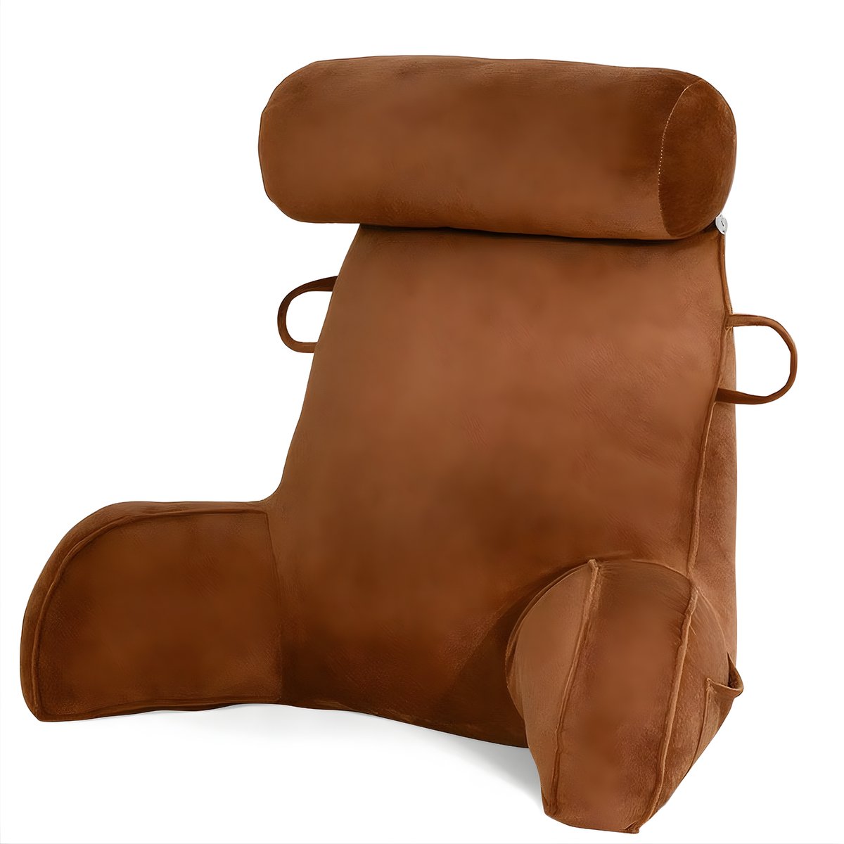 Hoofdbord wigkussen leeskussen rugsteun - Koffiebruin 75 x 40 x 50 cm - voor Thuis en Professioneel Gebruik