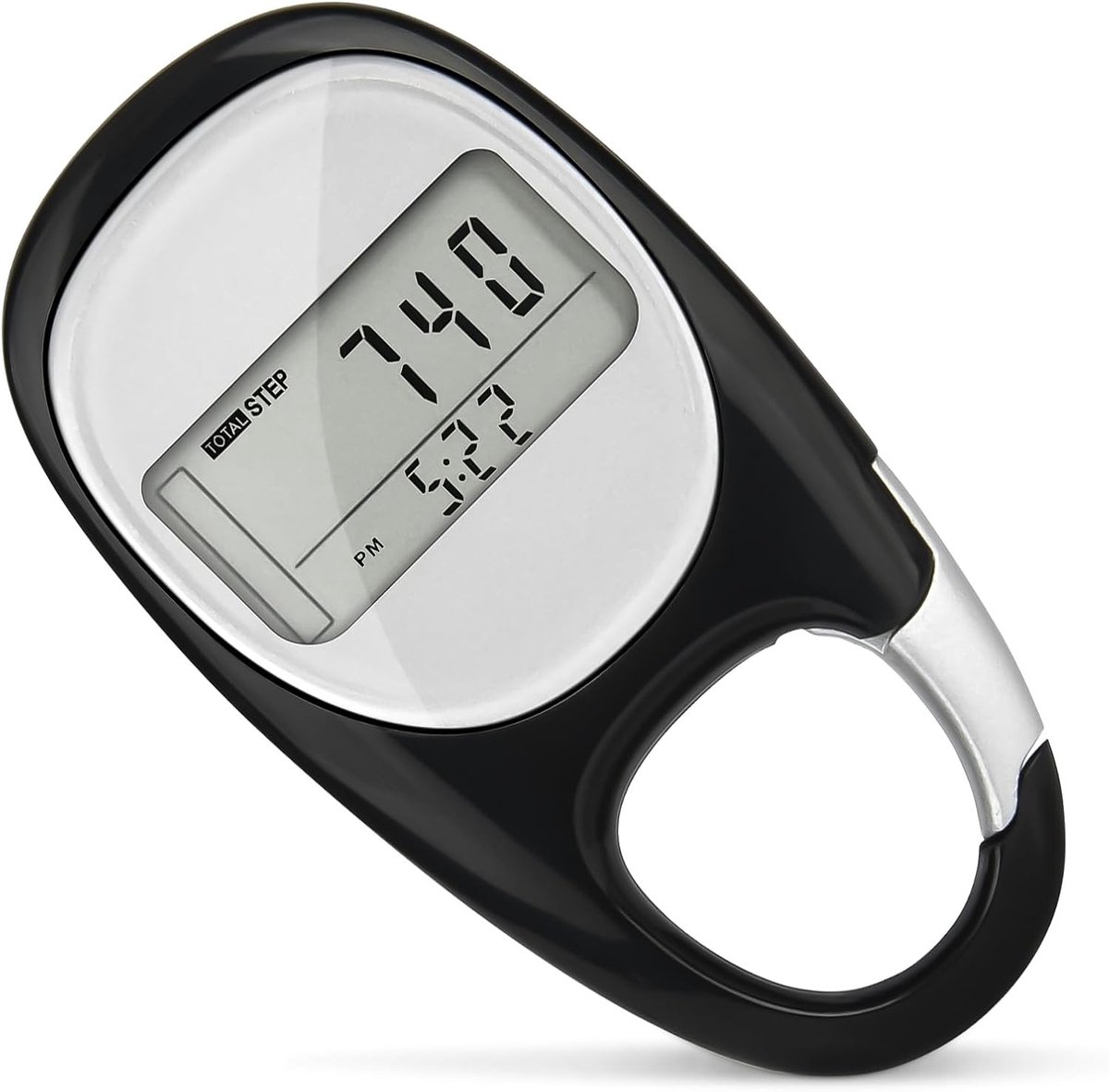 SnelShoppen - 3D Stappenteller met Clip, Groot Scherm, Nauwkeurige Stappenmeting, Calorieverbruik, Voor Sport, Wandelen, Hardlopen, Senioren en Kinder