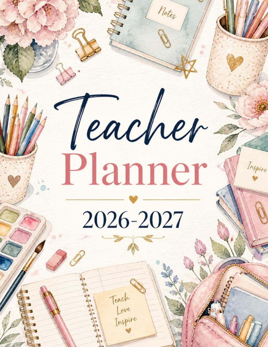 SnelShoppen - Teacher Planner 2026-2027: Week- en Maand Organizer, Lesplan Boek met Kalender, 8.5'' x 11'', Voor Drukke Leraren, Perfect voor Lesplann