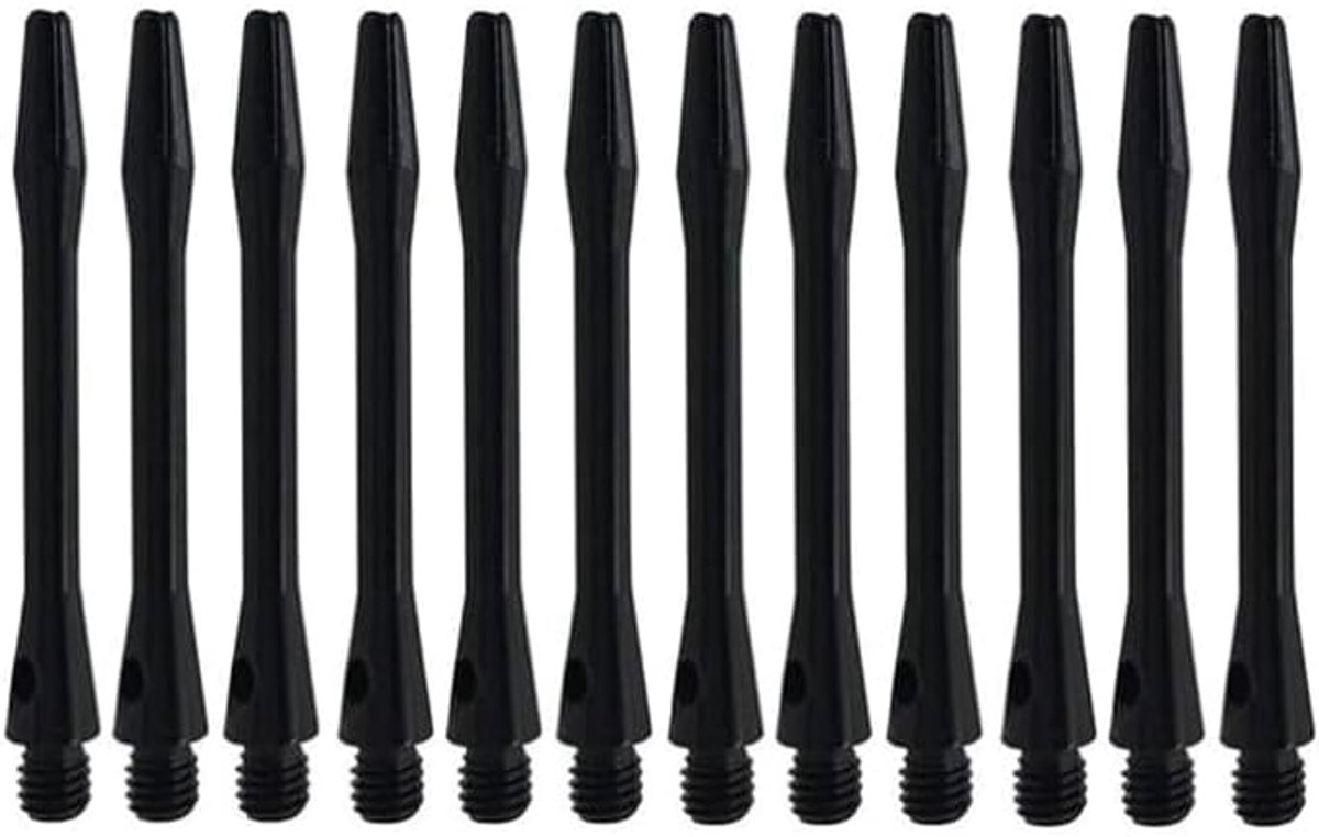 SnelShoppen - Aluminium Dart Shafts - Metalen Dart Shafts Medium 48 mm 2BA Schroefdraad - 12 Stuks - Dart Accessoires Voor Feest & Spelletjes