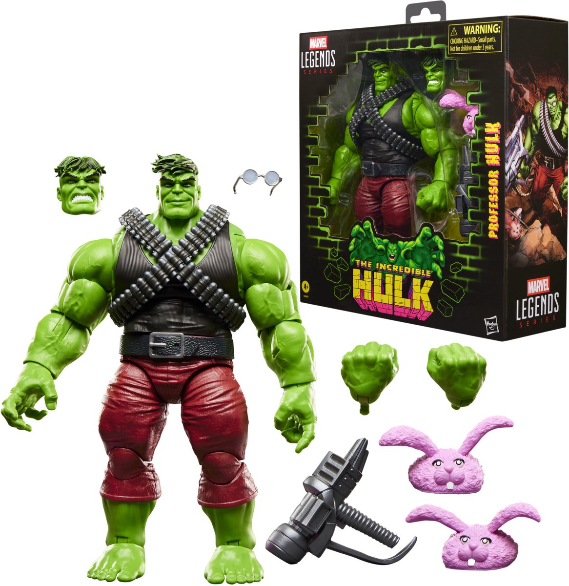 Marvel Legends Series Professor Hulk, Incredible Hulk-stripverzamelfiguur, actiefiguurset van 15 cm