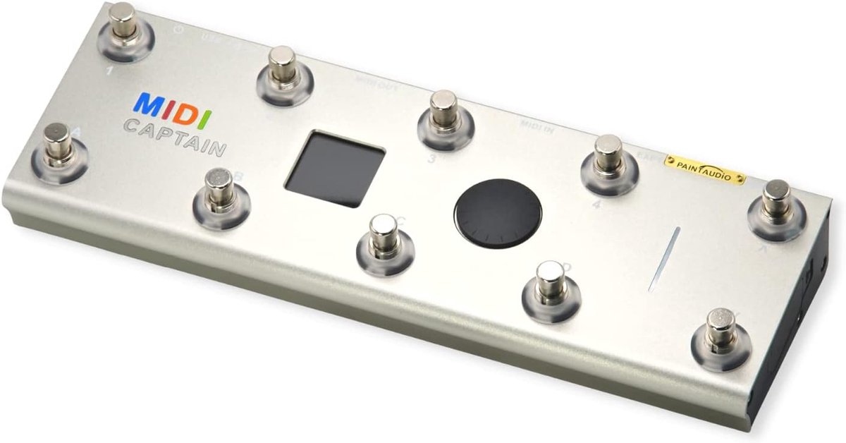 SnelShoppen - MIDI Foot Controller 10 Voetschakelaars Multi-effecten Toetsenbord Synthesizer USB-MIDI Muzieksoftware met Time Engine Functie Goud