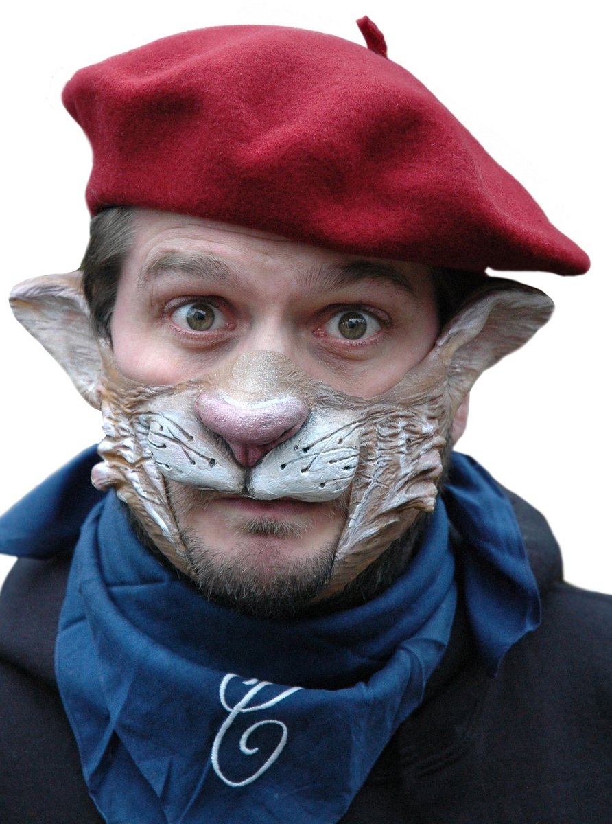 Bruine Kattenmasker - Carnaval kostuum Halloween