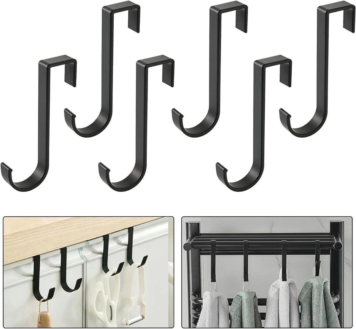Handdoekhaken radiator - Radiatorhaken - Handdoeken ophangen - Geen boren nodig - 6 stuks 