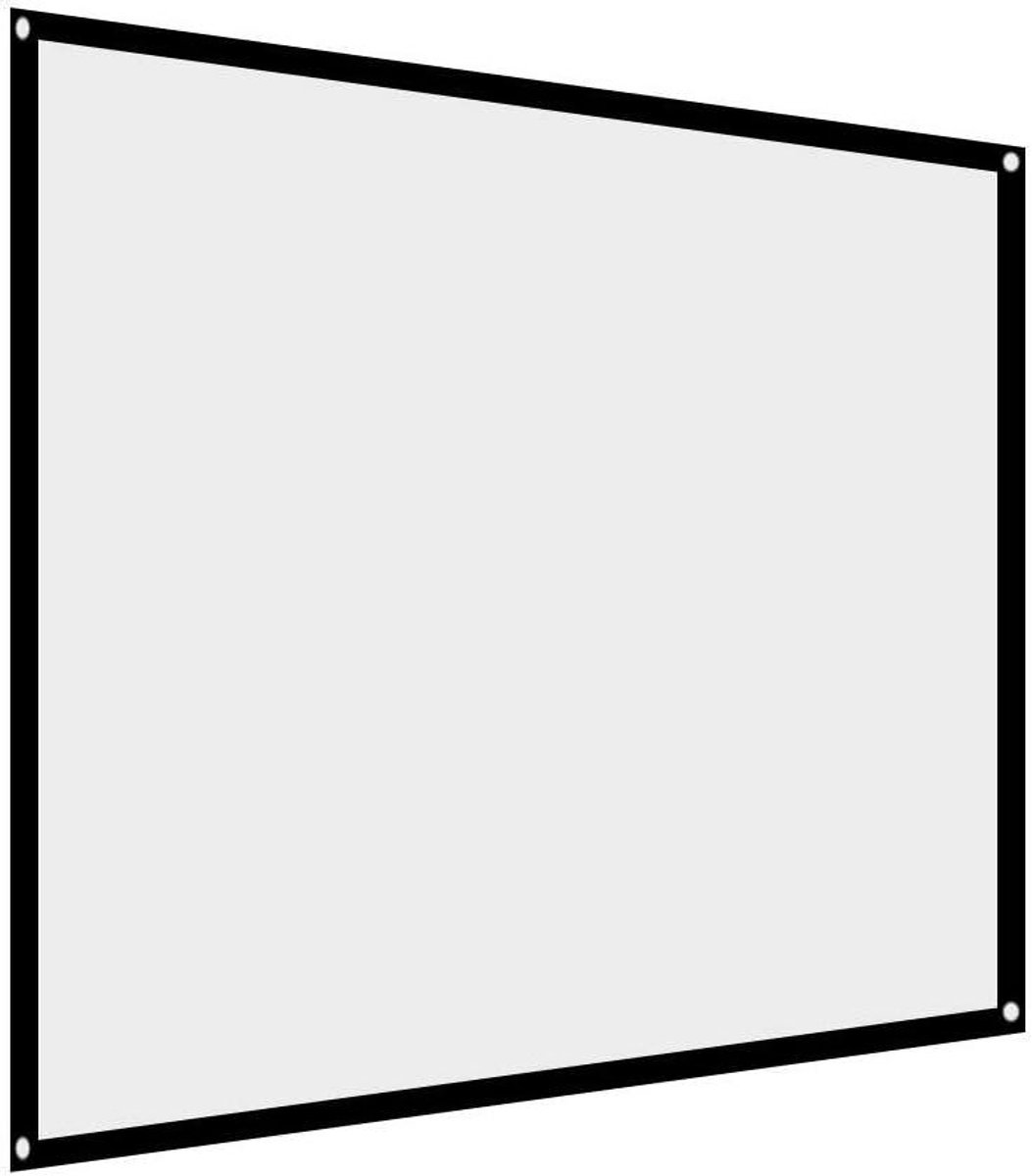 Projectiescherm - Filmscherm - Buitenbioscoop - Kreukvrij ontwerp - 72 inch - Wit