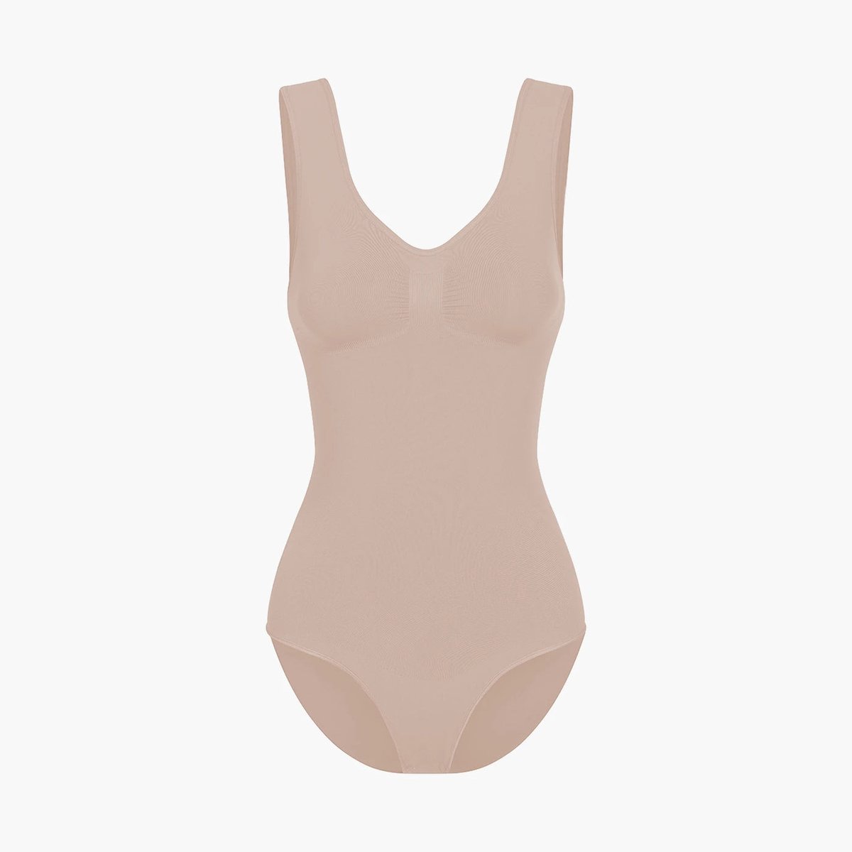 cfab by creamy fabrics Creamy Fabrics - Tank Bodysuit Sculpting Shapewear Met Slip - Ademend - Anti-Zweet - Ultra Zacht - Comfortabel - Sculptend - Perfecte Pasvorm - Beige