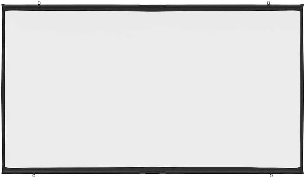 Projectiescherm - Presentatiewand - Thuisbioscoop - Verbeterde kijkervaring - 90 inch - Mat wit
