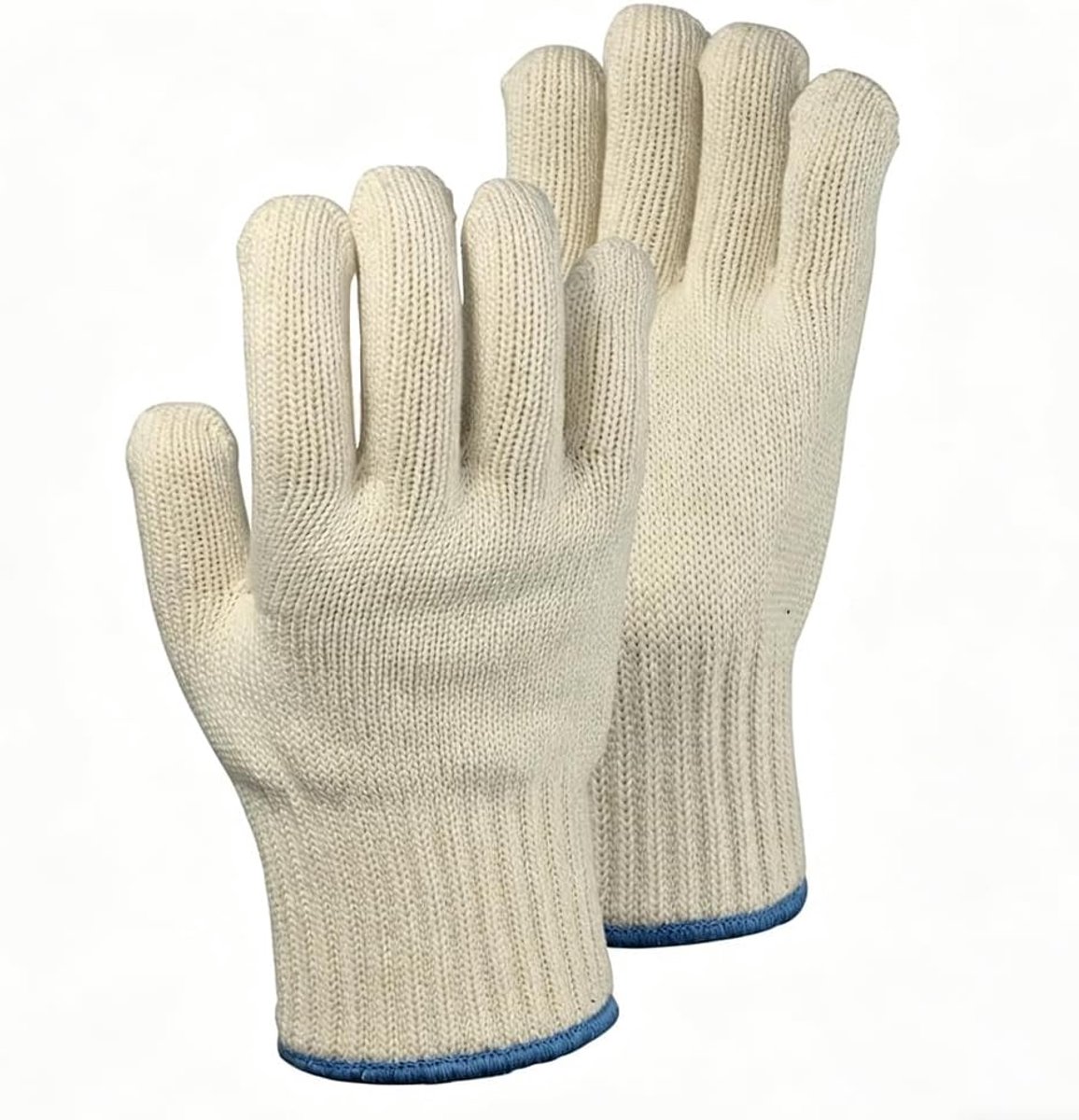 SnelShoppen - Ovenhandschoenen Hittebestendig Dubbel Geïsoleerd Crèmewit Gebroken Wit Grillhandschoenen Kookhandschoenen Pannenhandschoenen Vuurvast V